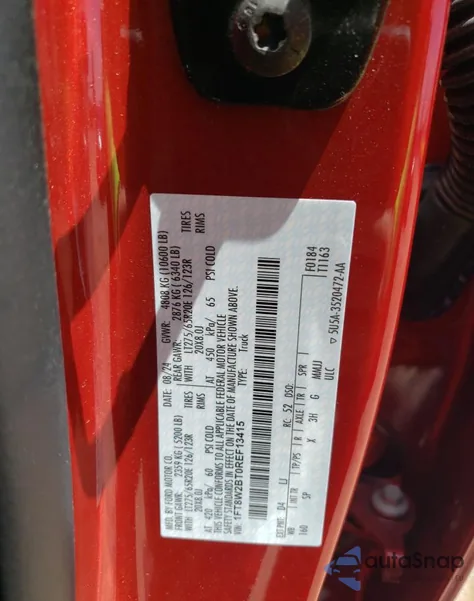 2024 Ford F250 Super Duty from USA, damaged, VIN 1FT8W2BT0REF13415